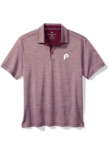 Tommy Bahama Philadelphia Phillies Mens Maroon Sport San Raphael Short Sleeve Polo