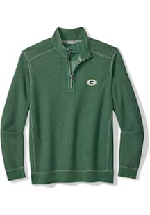 Tommy Bahama Green Bay Packers Mens Green Montego Bay Long Sleeve Qtr Zip Pullover
