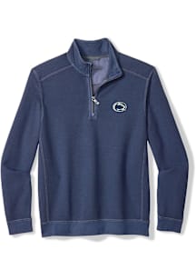 Tommy Bahama Penn State Nittany Lions Mens Navy Blue Montego Bay Long Sleeve Qtr Zip Pullover