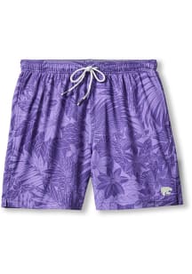 Mens K-State Wildcats Purple Tommy Bahama Naples Santiago Palms Swim Trunks