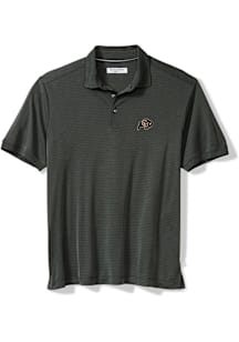 Tommy Bahama Colorado Buffaloes Mens Charcoal Bay Stripe Short Sleeve Fashion Polo