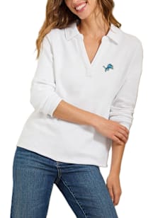 Tommy Bahama Detroit Lions Womens White Marina LS Tee