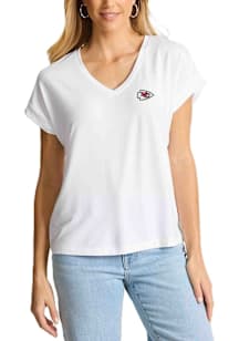 Tommy Bahama Kansas City Chiefs Womens White Kauai Short Sleeve T-Shirt