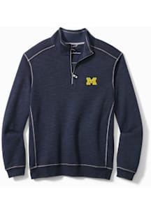 Tommy Bahama Michigan Wolverines Mens   Long Sleeve Crew Sweatshirt