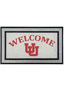 Utah Utes Welcome 18x30 Door Mat