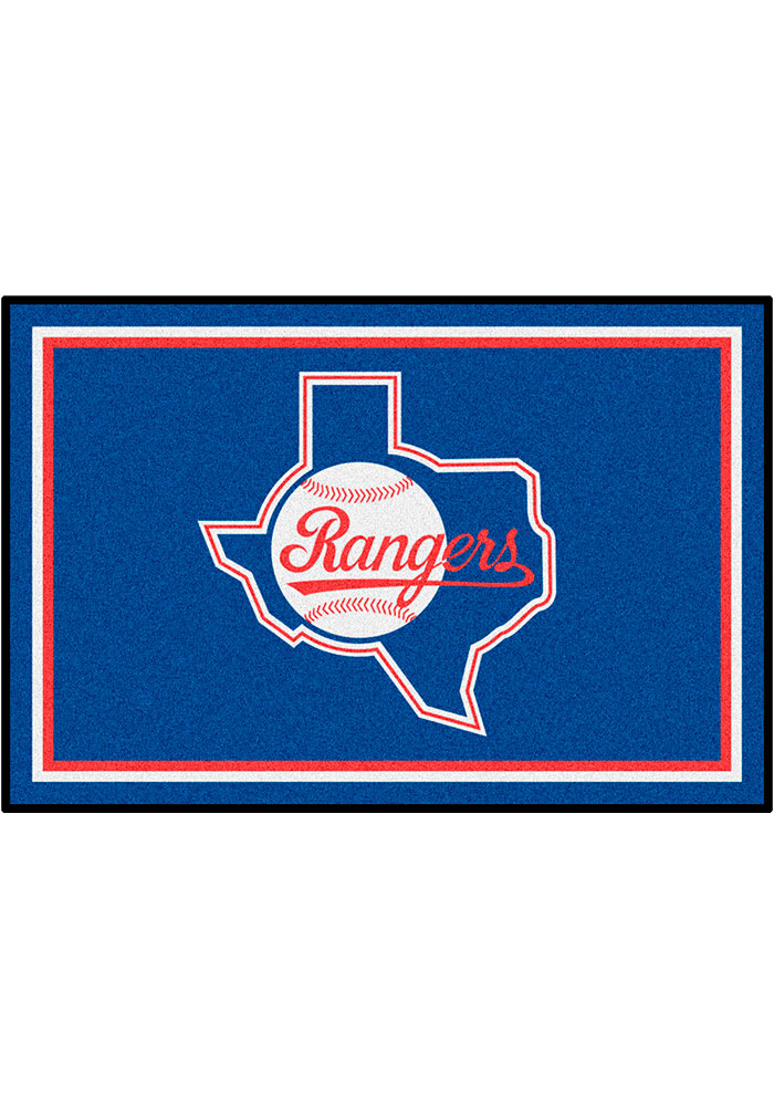 Texas Rangers 4x6 Plush Interior Rug