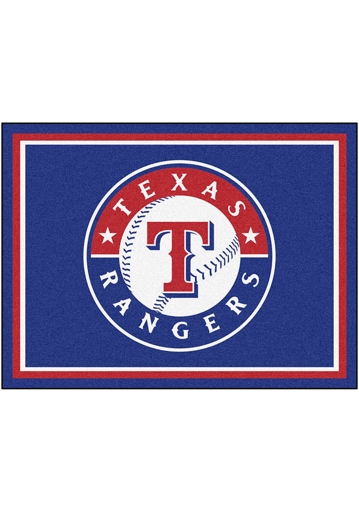 Texas Rangers 8x10 Plush Interior Rug