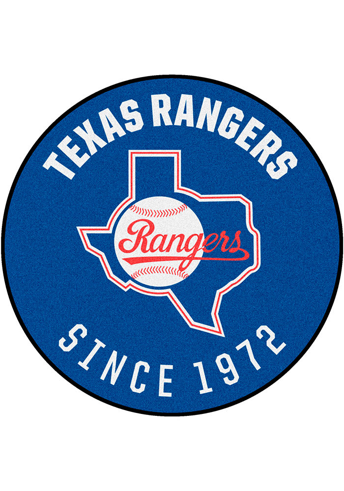 Texas Rangers 27 Roundel Interior Rug