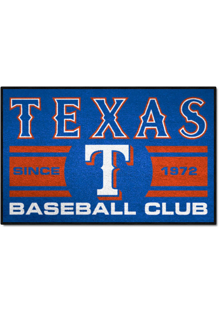 Officially Licensed MLB Texas Rangers Uniform Mat 19 x 30