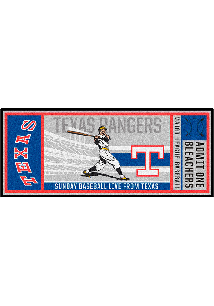 Texas Rangers 30x72 Ticket Runner Interior Rug