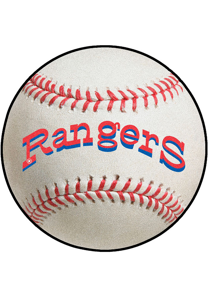 Texas Rangers 27 Baseball Interior Rug