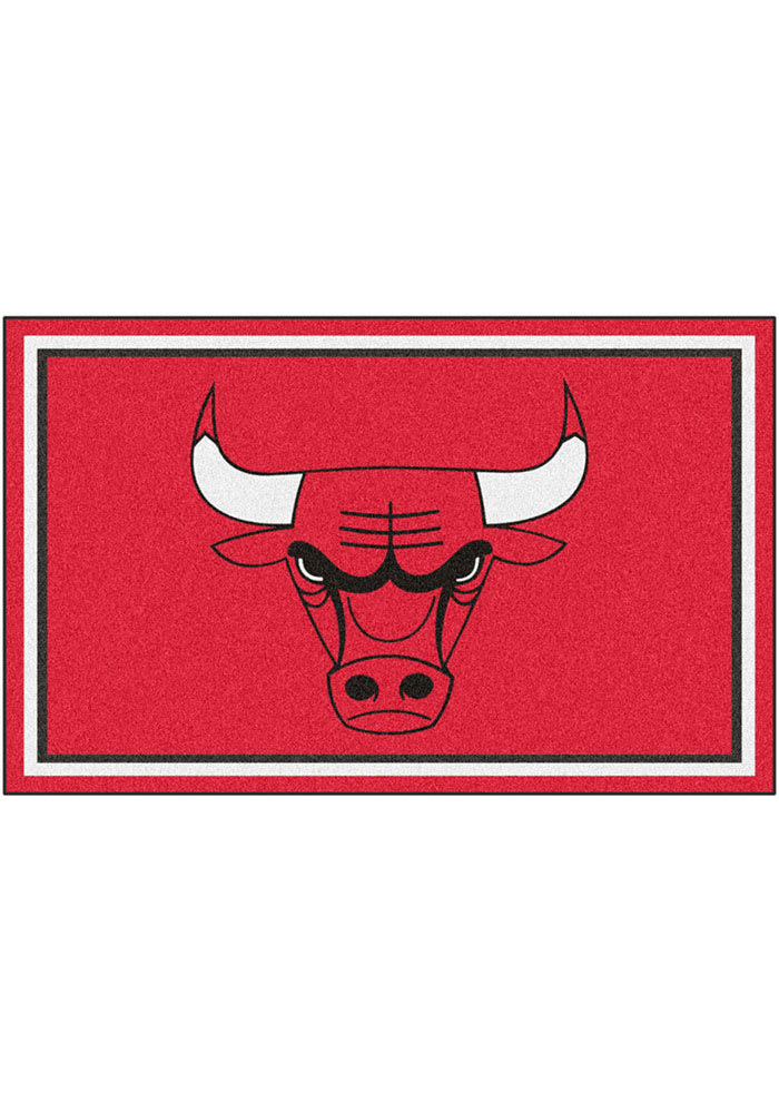 Chicago Bulls 4x6 Plush Interior Rug
