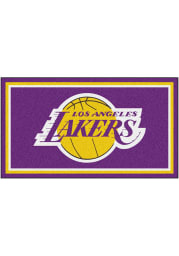 Los Angeles Lakers 3x5 Plush Interior Rug