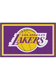 Los Angeles Lakers 4x6 Plush Interior Rug