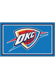 Oklahoma City Thunder 4x6 Plush Interior Rug