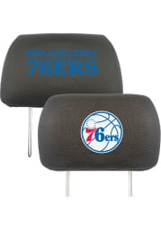 Sports Licensing Solutions Philadelphia 76ers 10x13 Auto Head Rest Cover - Black