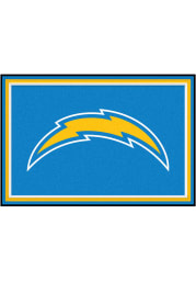 Los Angeles Chargers 5x8 Plush Interior Rug