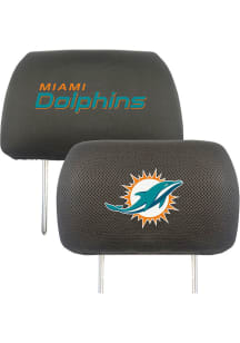 Sports Licensing Solutions Miami Dolphins 10x13 Auto Head Rest Cover - Black