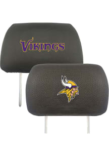 Sports Licensing Solutions Minnesota Vikings 10x13 Auto Head Rest Cover - Black