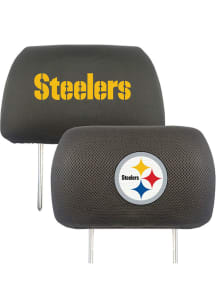 Sports Licensing Solutions Pittsburgh Steelers 10x13 Auto Head Rest Cover - Black