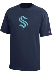 Champion Seattle Kraken Youth Navy Blue Core Short Sleeve T-Shirt