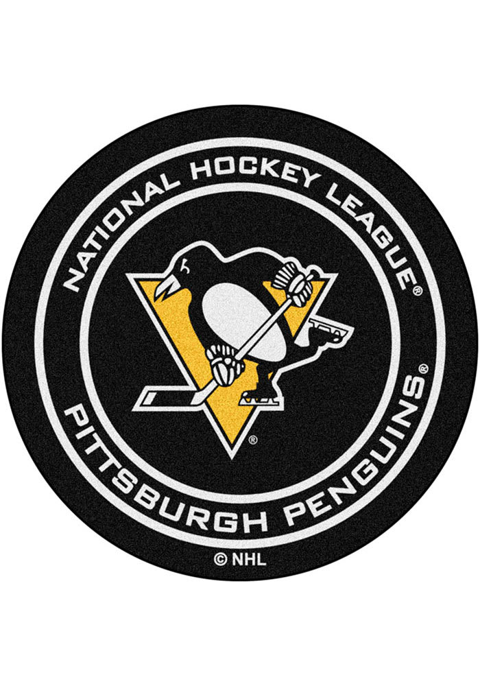 Pittsburgh Penguins 27 Hockey Puck Interior Rug