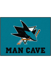 San Jose Sharks 34x42 Man Cave All Star Interior Rug
