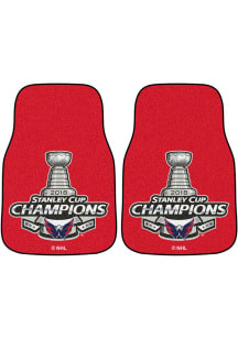 Sports Licensing Solutions Washington Capitals 2-Piece Stanley Cup Champs Car Mat - Red