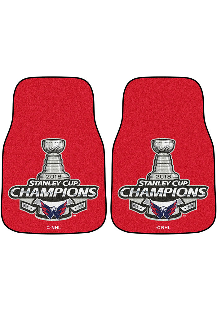 Sports Licensing Solutions Washington Capitals 2-Piece Carpet Car Mat - Red