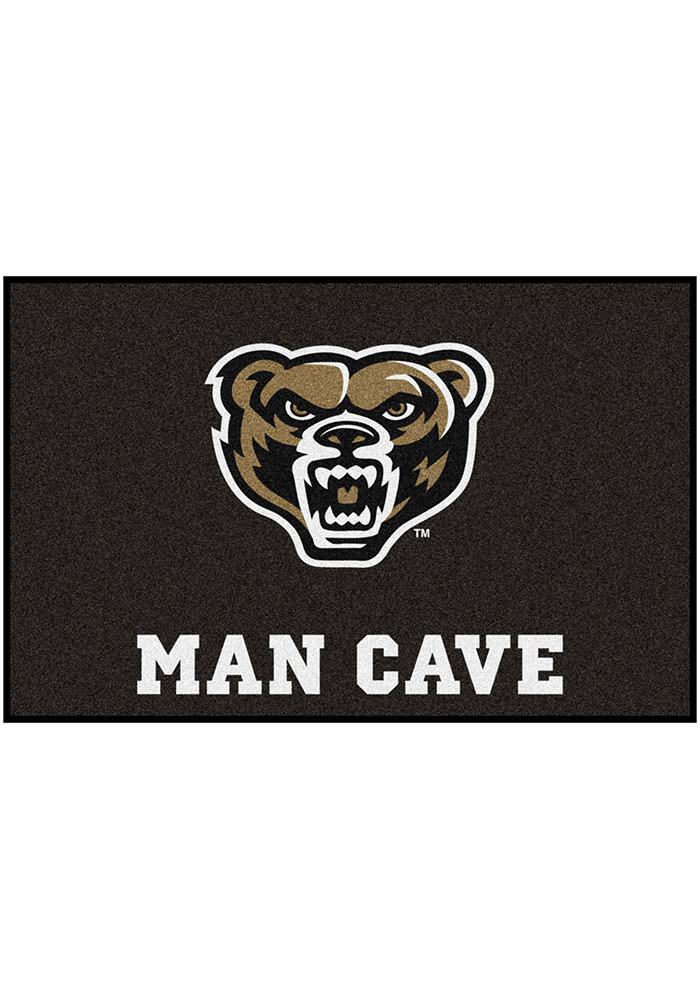 Oakland University Golden Grizzlies 19x30 Man Cave Starter Interior Rug