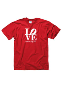 Philadelphia Red Love Short Sleeve T Shirt