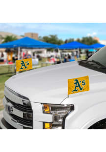 Sports Licensing Solutions Oakland Athletics Team Ambassador 2-Pack Car Flag - Yellow
