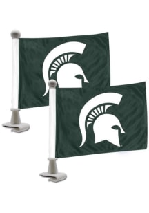 Sports Licensing Solutions Michigan State Spartans Team Ambassador 2-Pack Car Flag - Green