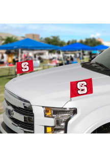 Sports Licensing Solutions NC State Wolfpack Team Ambassador 2-Pack Car Flag - Red