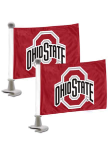 Sports Licensing Solutions Ohio State Buckeyes Team Ambassador 2-Pack Car Flag - Red