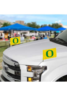 Sports Licensing Solutions Oregon Ducks Team Ambassador 2-Pack Car Flag - Yellow