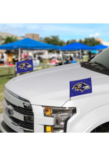 Sports Licensing Solutions Baltimore Ravens Team Ambassador 2-Pack Car Flag - Black