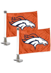Sports Licensing Solutions Denver Broncos Team Ambassador 2-Pack Car Flag - Grey