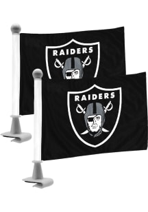 Sports Licensing Solutions Las Vegas Raiders Team Ambassador 2-Pack Car Flag - Black