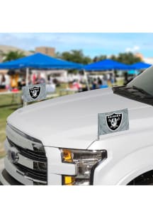 Sports Licensing Solutions Las Vegas Raiders Team Ambassador 2-Pack Car Flag - Grey