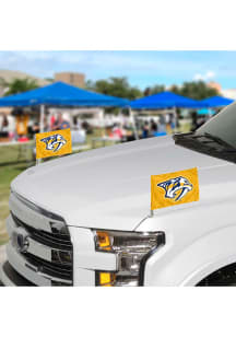 Sports Licensing Solutions Nashville Predators Team Ambassador 2-Pack Car Flag - Yellow