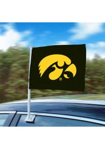 Sports Licensing Solutions Iowa Hawkeyes Team Logo Car Flag - Black