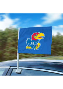 Sports Licensing Solutions Kansas Jayhawks Team Logo Car Flag - Blue