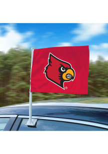 Sports Licensing Solutions Louisville Cardinals Team Logo Car Flag - Red