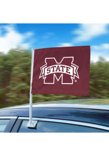 Sports Licensing Solutions Mississippi State Bulldogs Team Logo Car Flag - Maroon