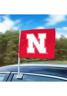 Sports Licensing Solutions Nebraska Cornhuskers Team Logo Car Flag - Red