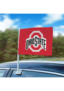 Sports Licensing Solutions Ohio State Buckeyes Team Logo Car Flag - Red