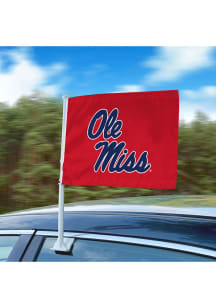 Sports Licensing Solutions Ole Miss Rebels Team Logo Car Flag - Red