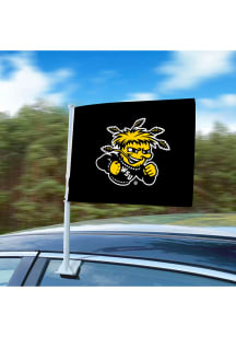 Sports Licensing Solutions Wichita State Shockers Team Logo Car Flag - Black