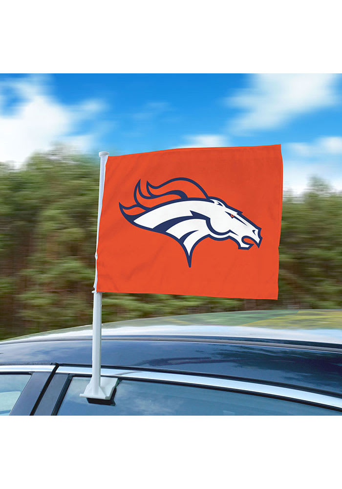 Sports Licensing Solutions Denver Broncos Team Logo Car Flag - Orange